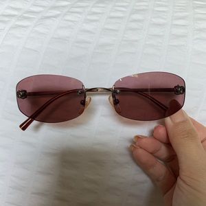 Chanel Rimless Plum Sunglasses